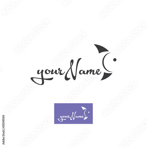 simple fish logo