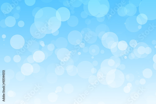 Blue background with soft bubbles