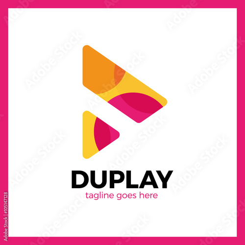 Free Download Double Triangle Media Play - GFXLoad