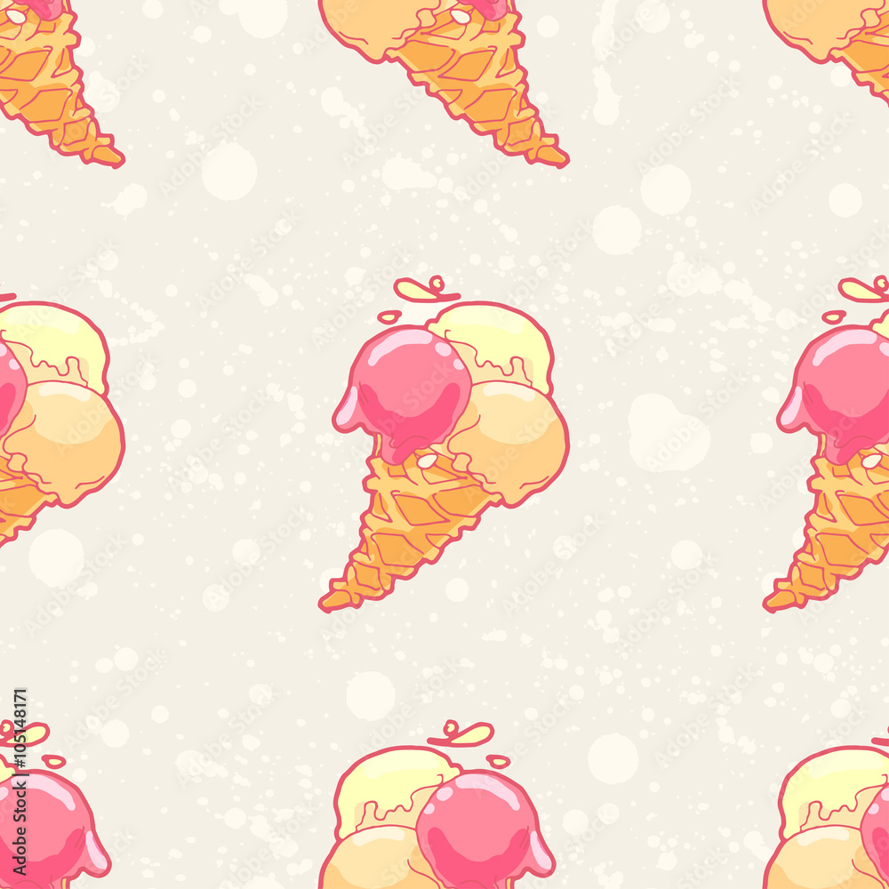 Ice-cream pattern Ice-cream pattern