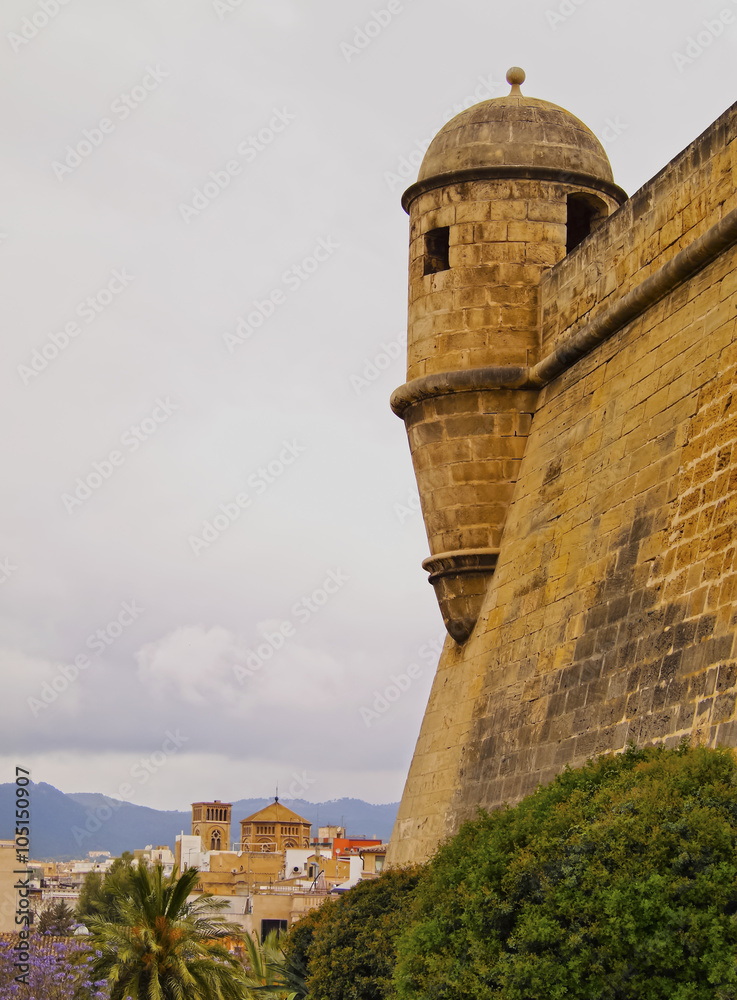 Es Baluard Walls in Palma of Majorca