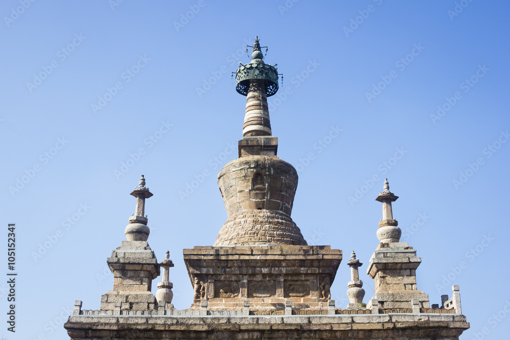 This is a photo of a stupa was taken in Yunnan, China.