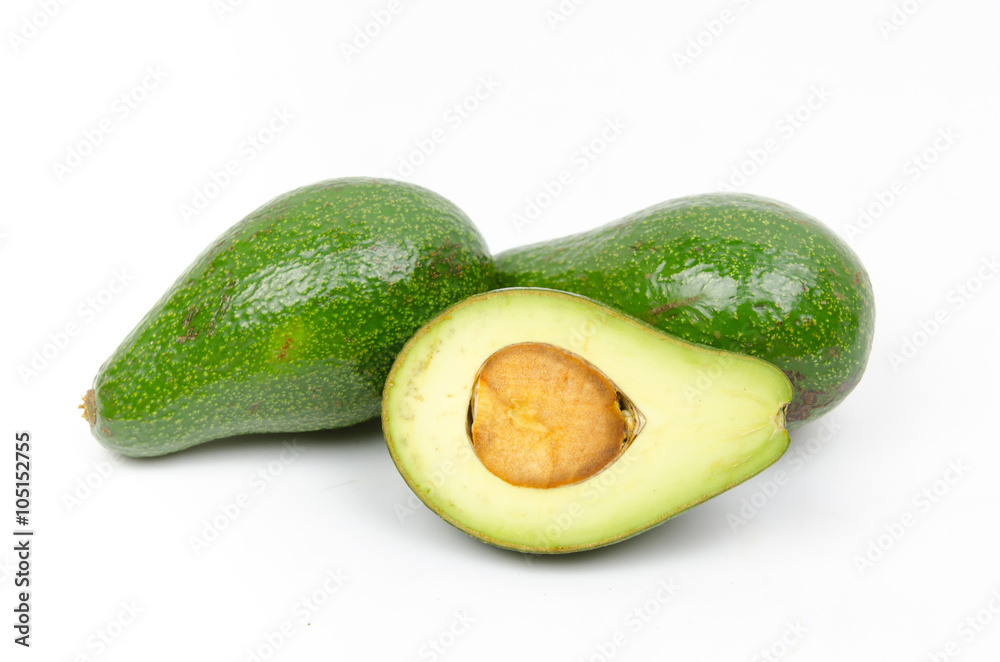 Avocado isolated on white Avocado isolated on white