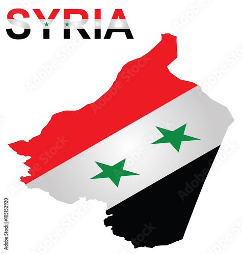 Isometric Syrian Flag
