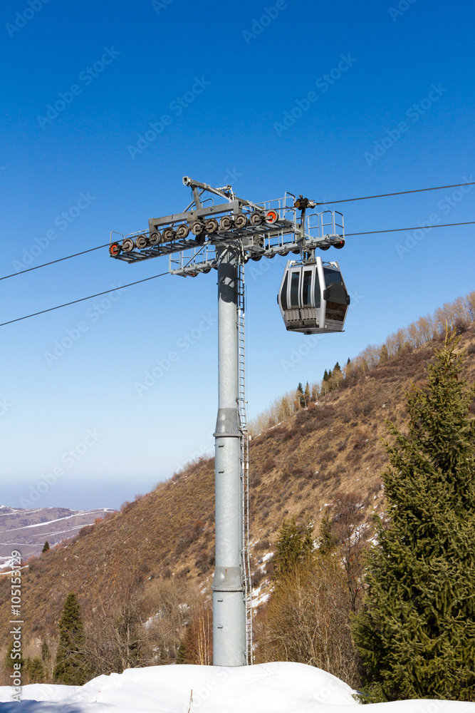 gondola lift in the ski resort