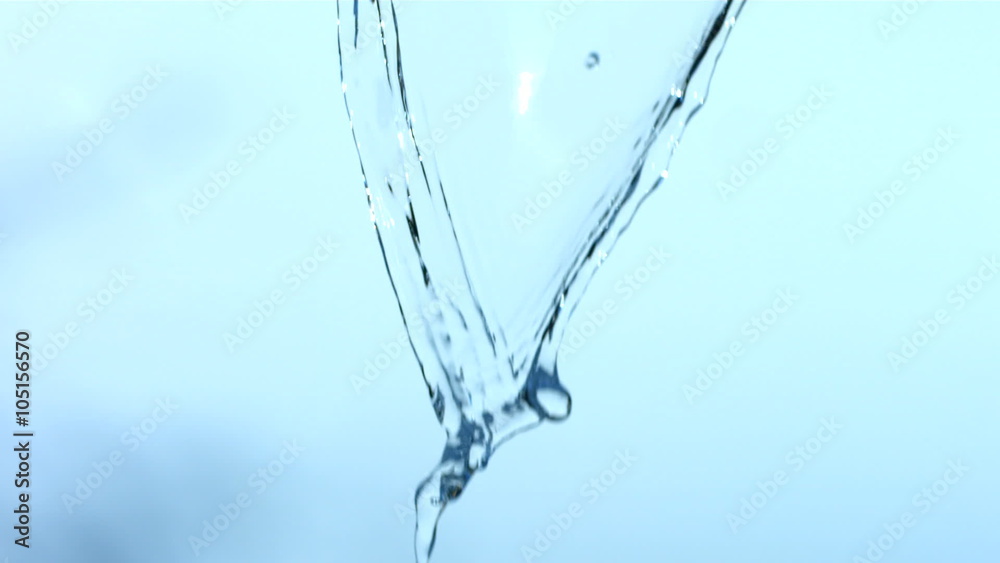 Water pour, slow motion