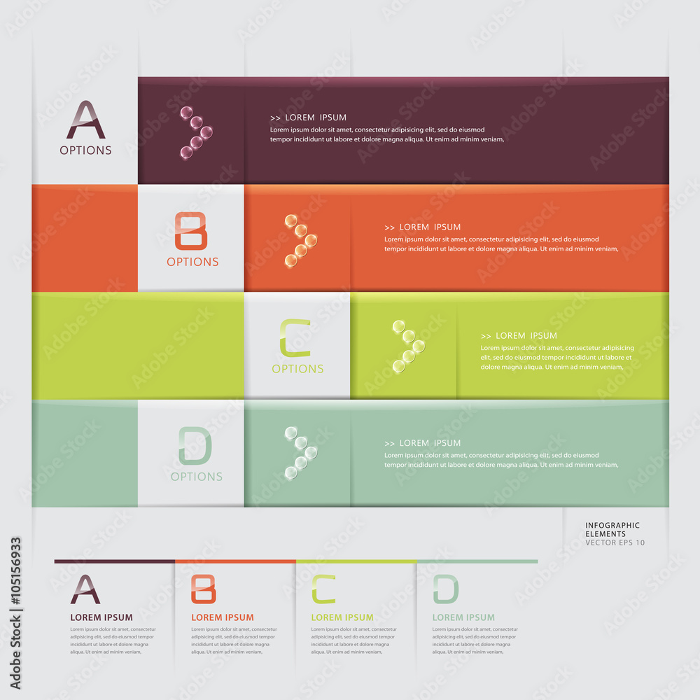 Modern Design template / can be used for infographics / numbered banners / horizontal cutout lines / graphic or website layout vector Modern Design template / can be used for infographics / numbered banners / horizontal cutout lines / graphic or website layout vector
