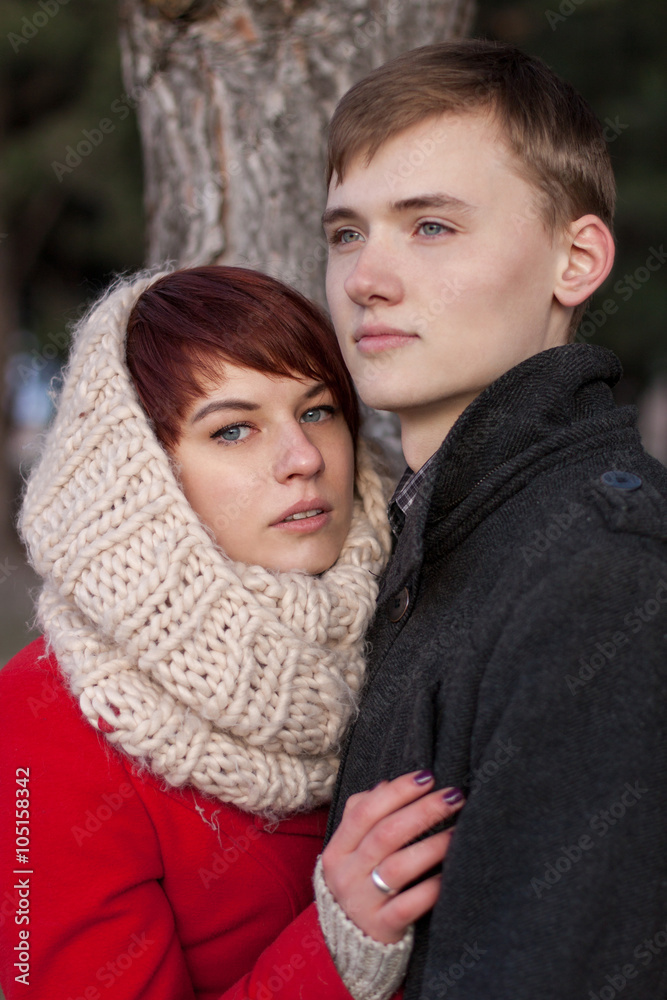 Fototapeta premium Portrait of young couple