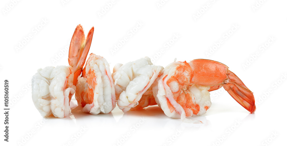 Shrimp isolated on the white background Shrimp isolated on the white background