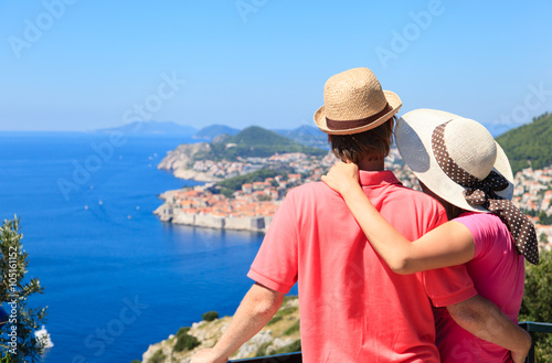 happy couple on summer vacation in Dubrovnik, Croatia © nadezhda1906