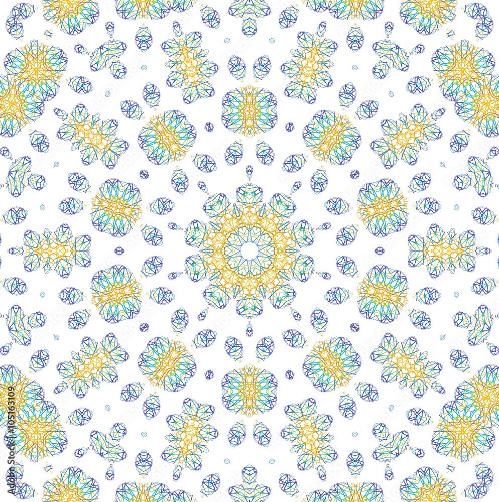 Abstract color pattern on white Abstract color pattern on white