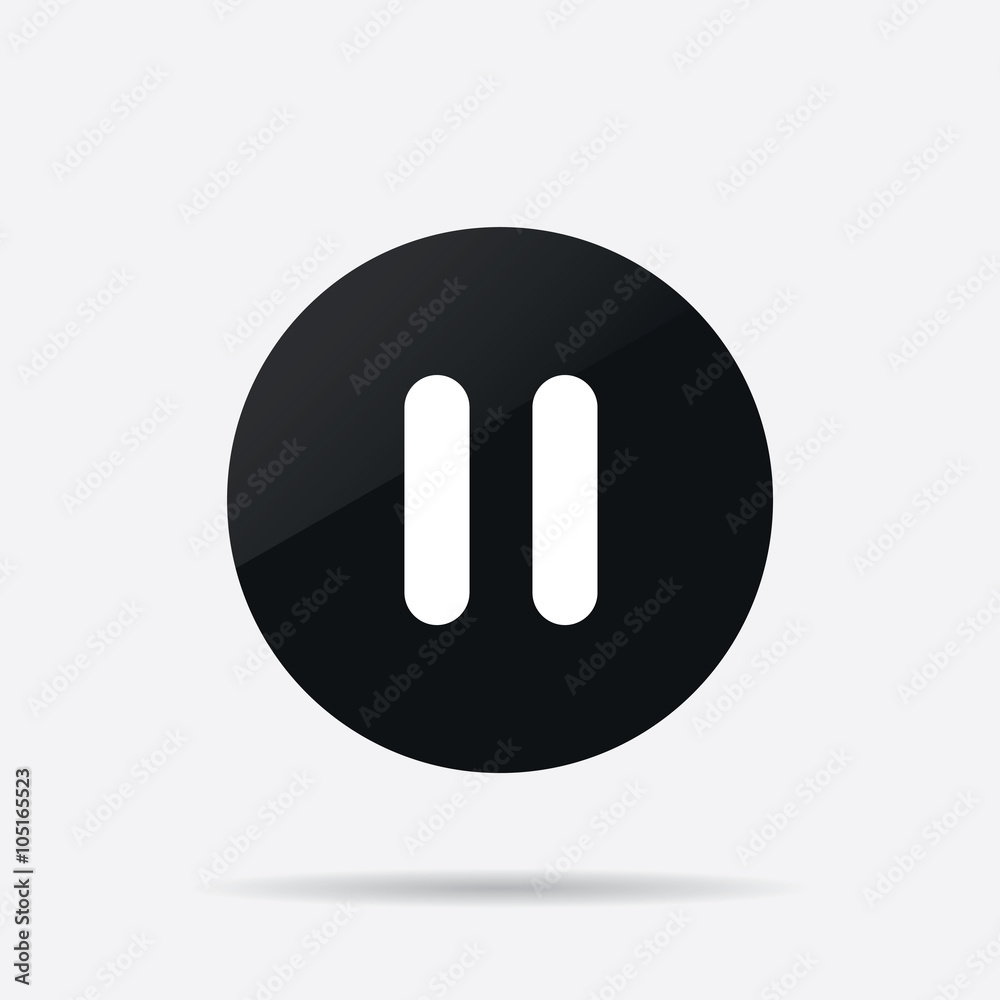 Pause Icon in Vector Pause Icon in Vector