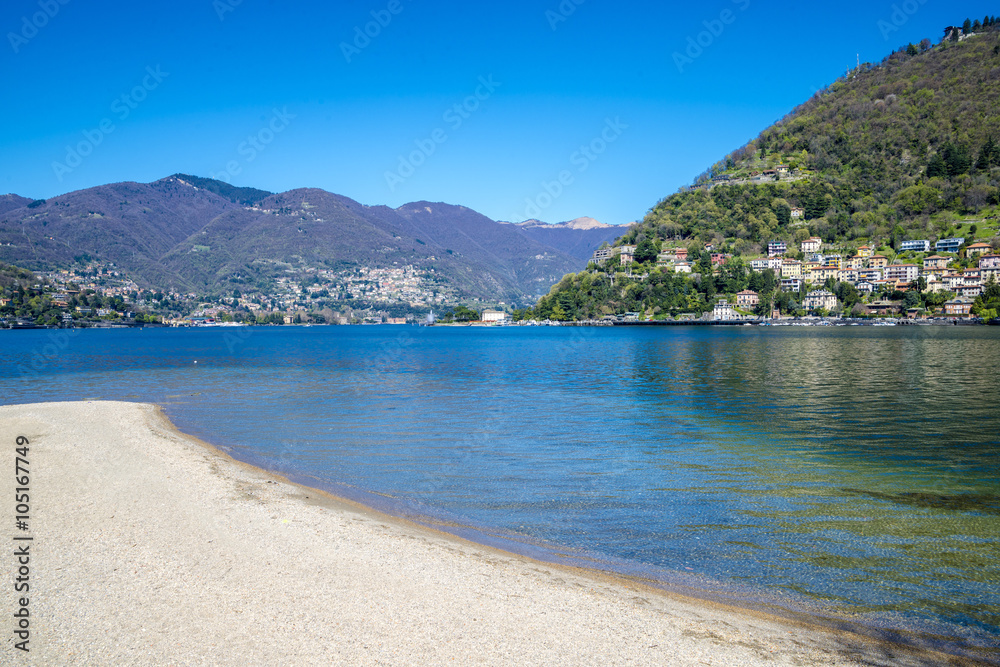 View of Lake Como in a Summer Day View of Lake Como in a Summer Day