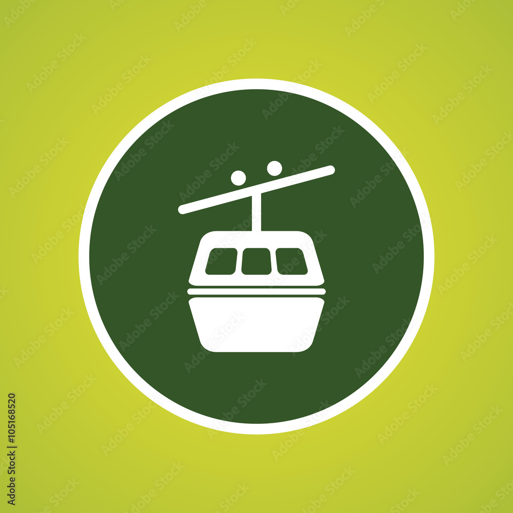 Rope Way Trolley Icon Rope Way Trolley Icon