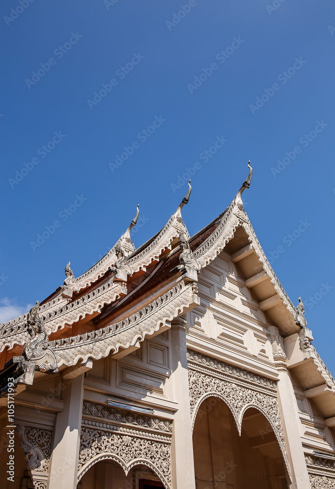 Naklejka premium Wat Phra That Cho Hae Temple in Phrae at Thailand
