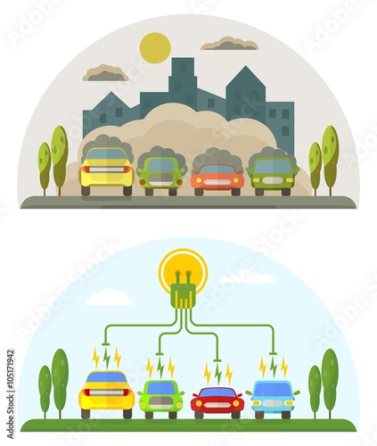 green energy and pollution cars
