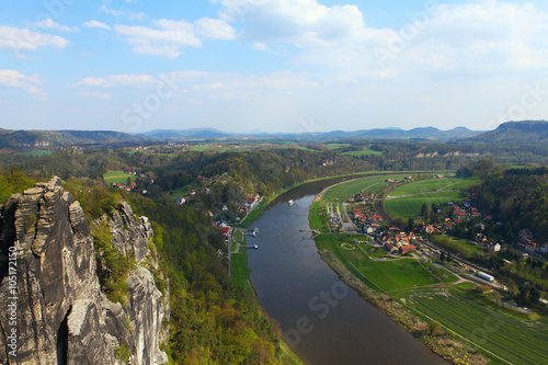 Fototapeta Naklejka Na Ścianę i Meble -  Saxon Switzerland from Bastei