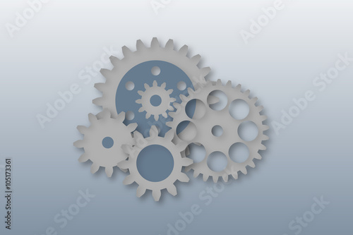 Technologie Konzept, Zahnräder