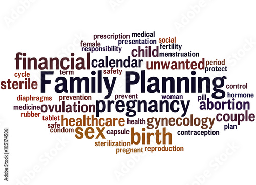 Family Planning, word cloud concept 7 photo