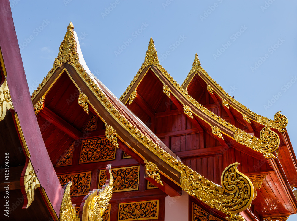 Fototapeta premium Wat Phra That Cho Hae Temple in Phrae at Thailand