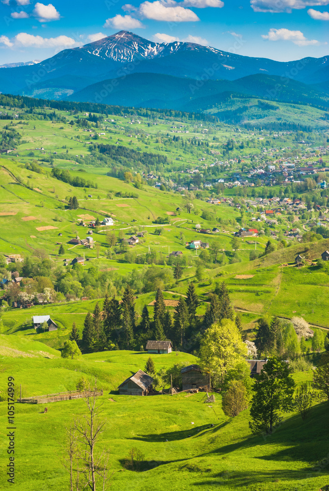 Carpathian village Laseshina
