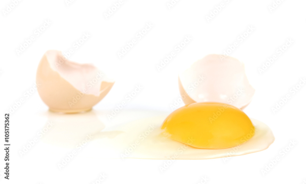 Broken egg,Cracked egg on white background. Broken egg,Cracked egg on white background.