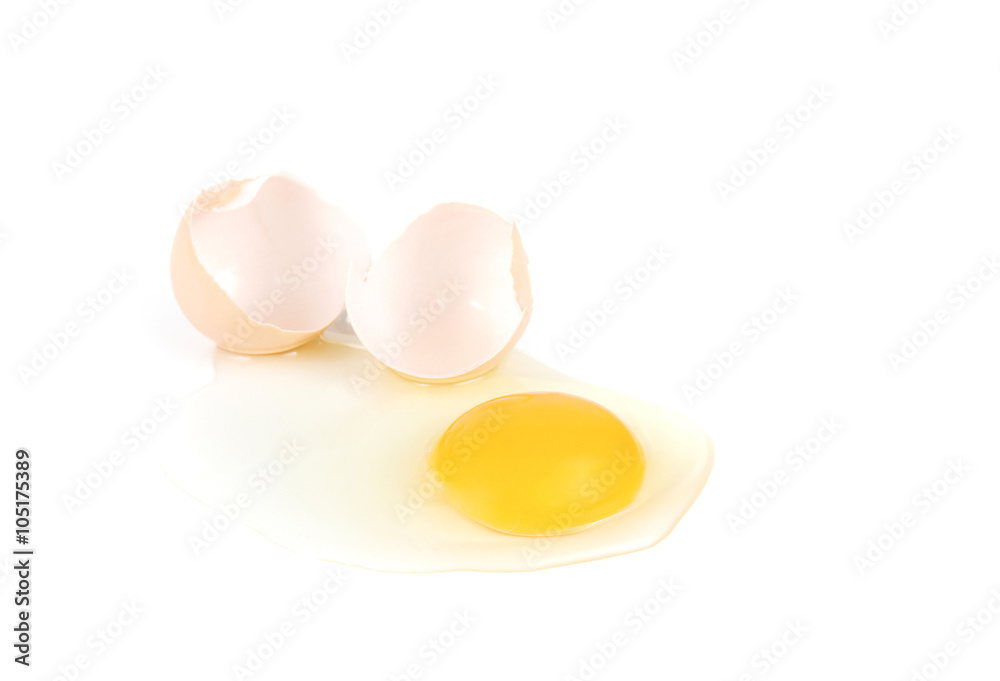 Broken egg,Cracked egg on white background. Broken egg,Cracked egg on white background.