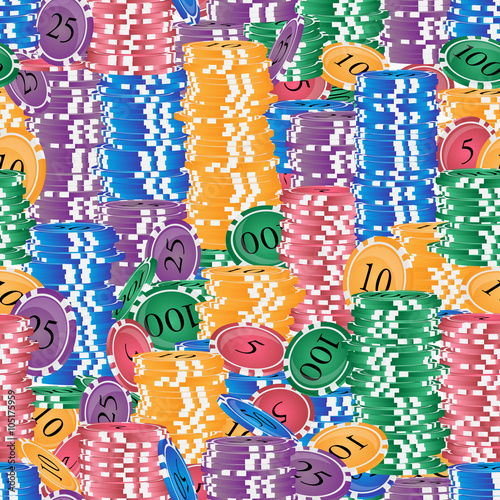 stack chips seamless pattern