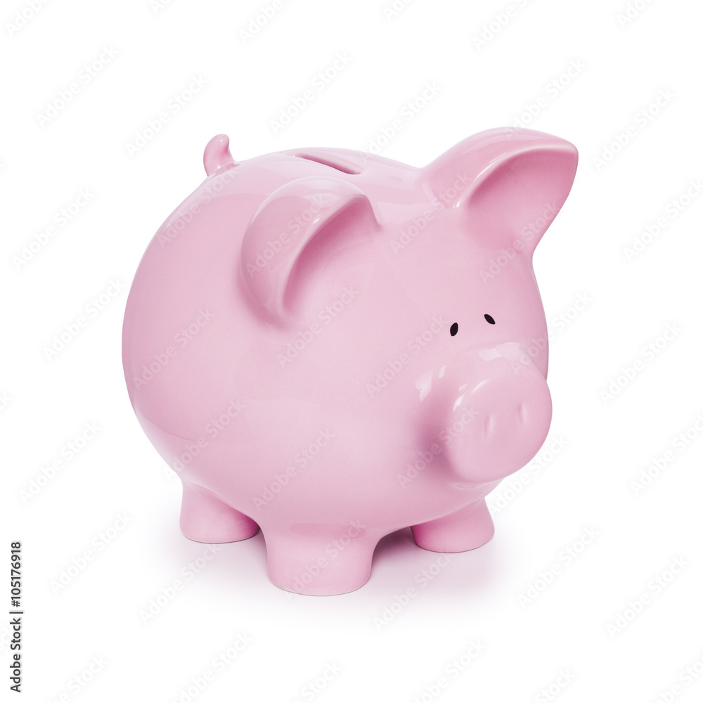 Piggy Bank Isolated on White