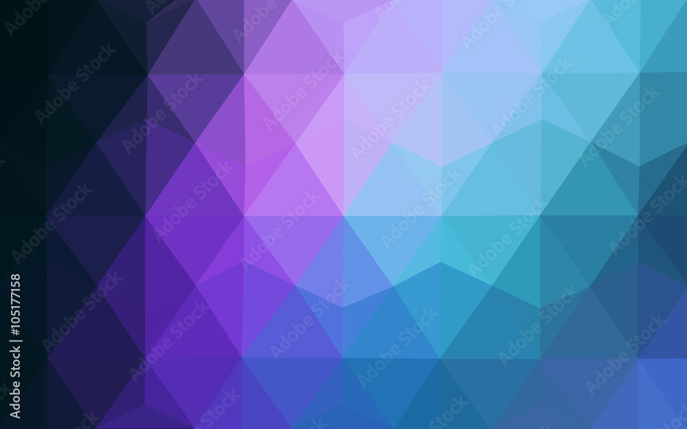 Multicolor dark pink, blue polygonal design pattern, which consist of triangles and gradient in origami style. Multicolor dark pink, blue polygonal design pattern, which consist of triangles and gradient in origami style.