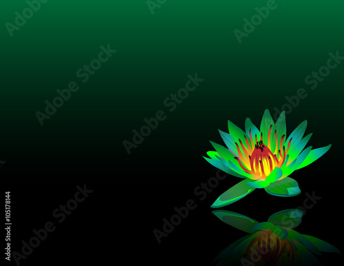 Green Lotus Reiki Chakra Flower