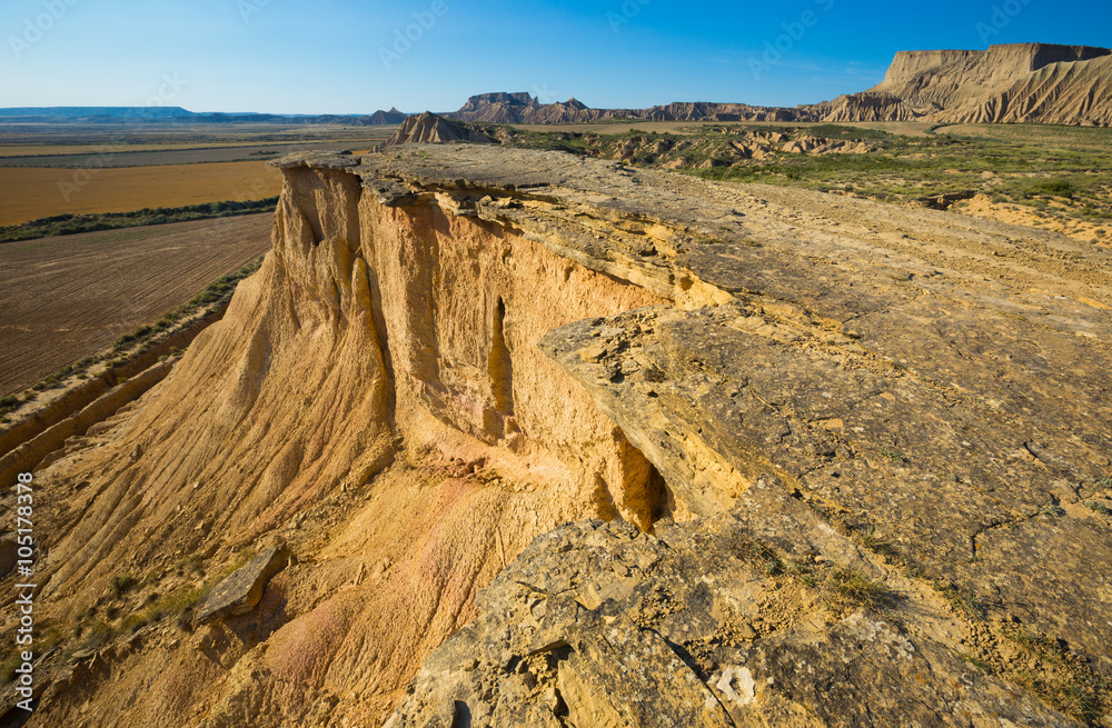 cliff at desert landscape