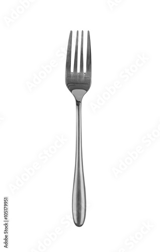 fork on an isolated white background