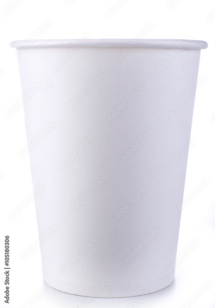 Paper coffee cup on a white background. Paper coffee cup on a white background.