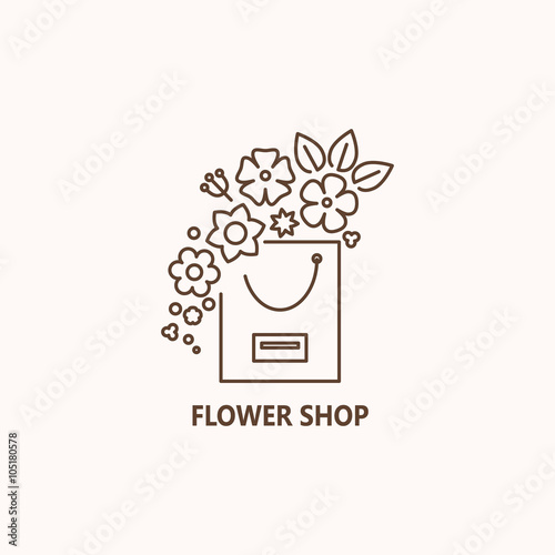 Flower shop logo
