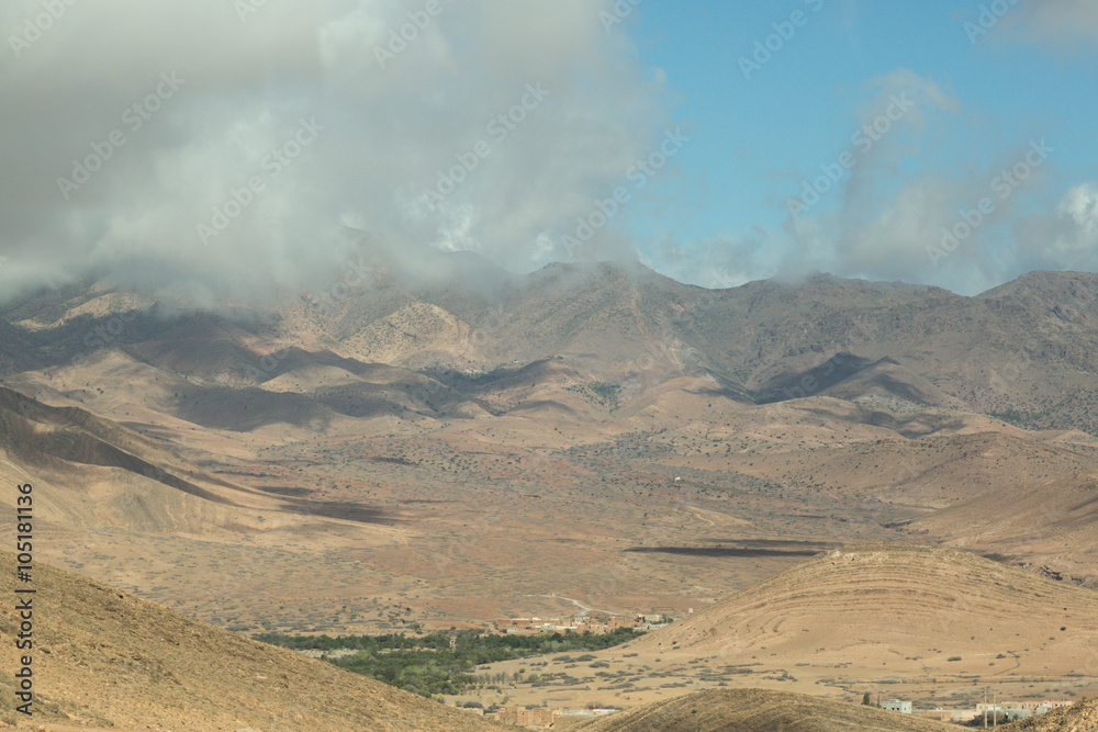 view of the Moroccan countryside 