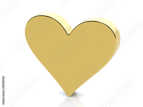 Free Download Golden heart symbol - GFXLoad