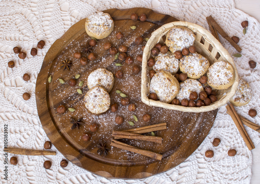 Delicious fresh chip cookies with hazelnut Delicious fresh chip cookies with hazelnut