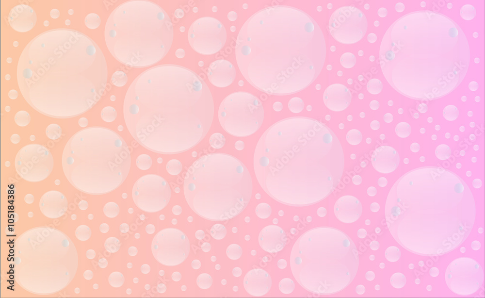 Bubbles of soap. Vector illustration