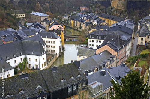 Alzette river Luxembourg city