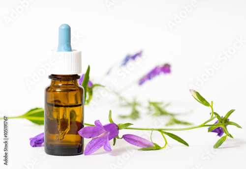 herbal medicine liquid on white