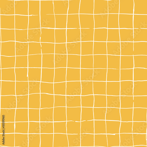 Hand drawn checkered grip seamless vector pattern
