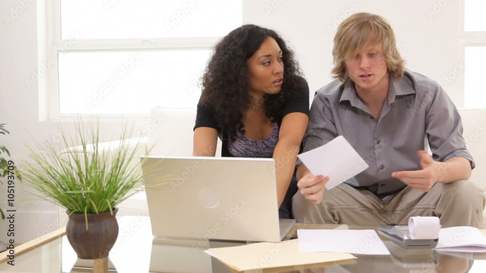 Couple having financial troubles Couple having financial troubles