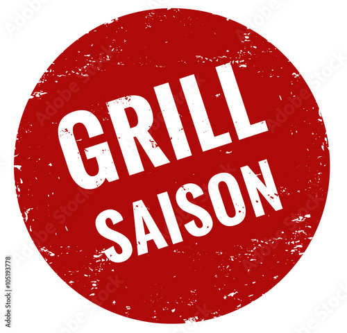 Grill Saison Stempel rot grunge