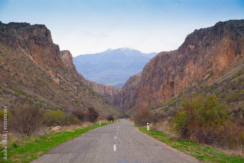 Fototapeta premium Armenia. mountain landscape road!