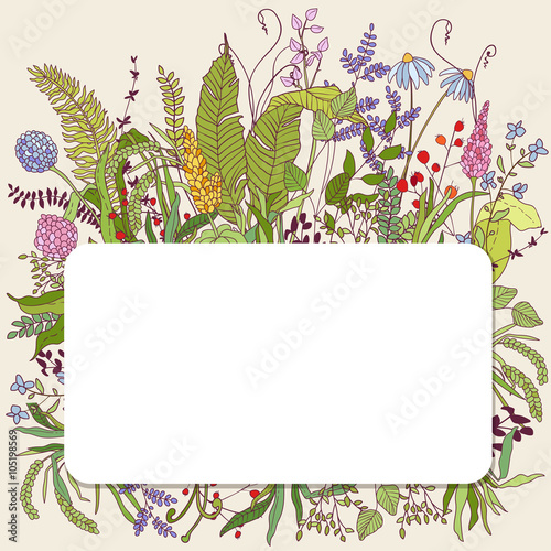 Botanical nature card