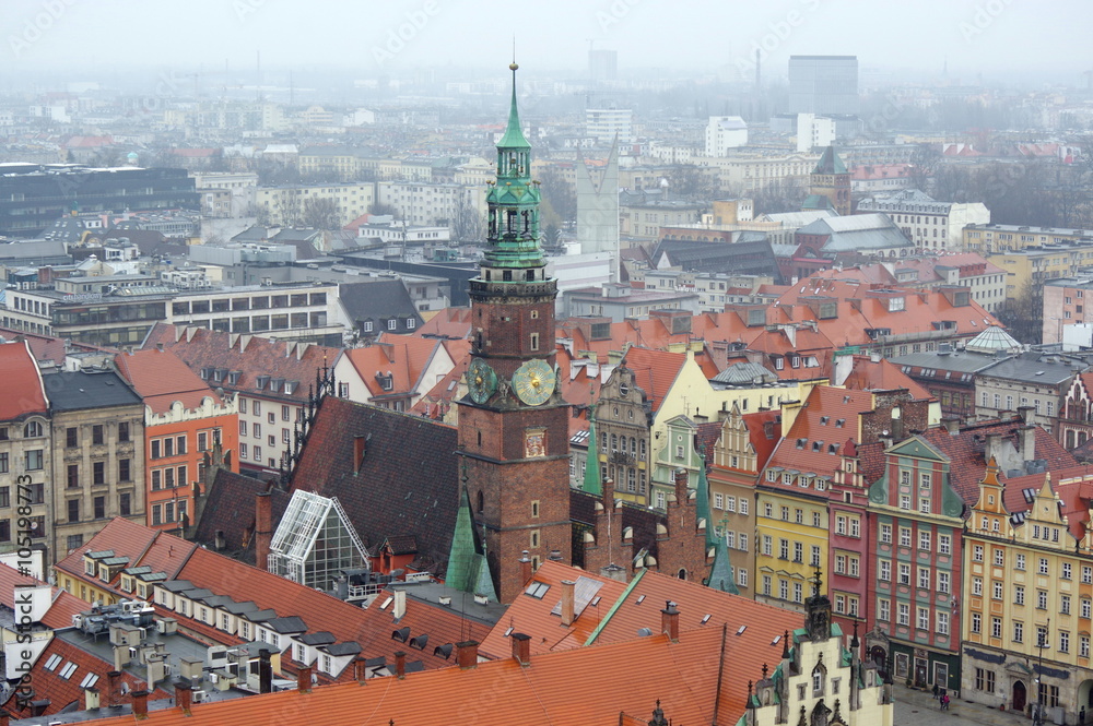 Obraz premium wrocław we mgle