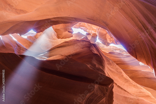 Antelope Canyon in the Navajo Reservation near Page, Arizona, USA.