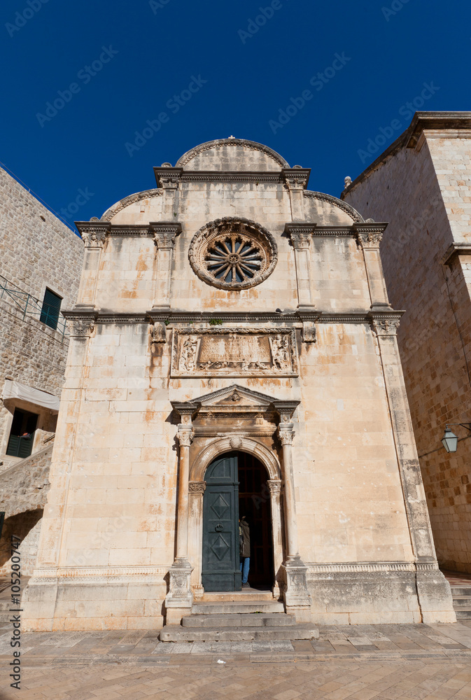 Saint Saviour Church (1520) in Dubrovnik, Croatia