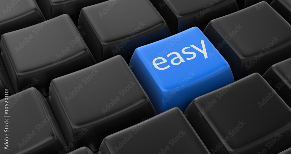 Easy key concept Stock Illustration Adobe Stock